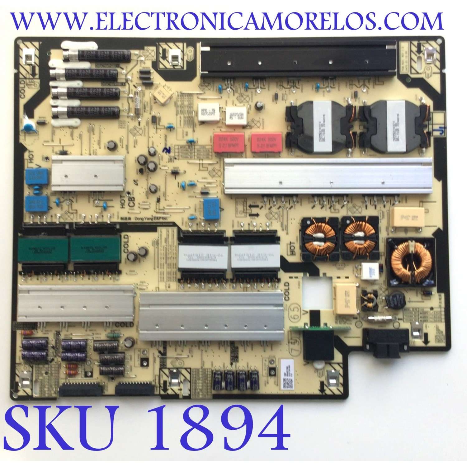FUENTE DE PODER PARA TV SAMSUNG NUMERO DE PARTE BN4401168A / L75SA8NA_BDY / BN44-01168A / PANEL CY-TB075FLEV2H / DISPLAY HV750QUB-S7B / BN9650413A / BN96-50413A MODELOS QN75QN85 / KQ75QNB / QA75QN85B / QE75QN85 / QN75QN9 / MAS MODELOS EN DESCRIPCIÓN